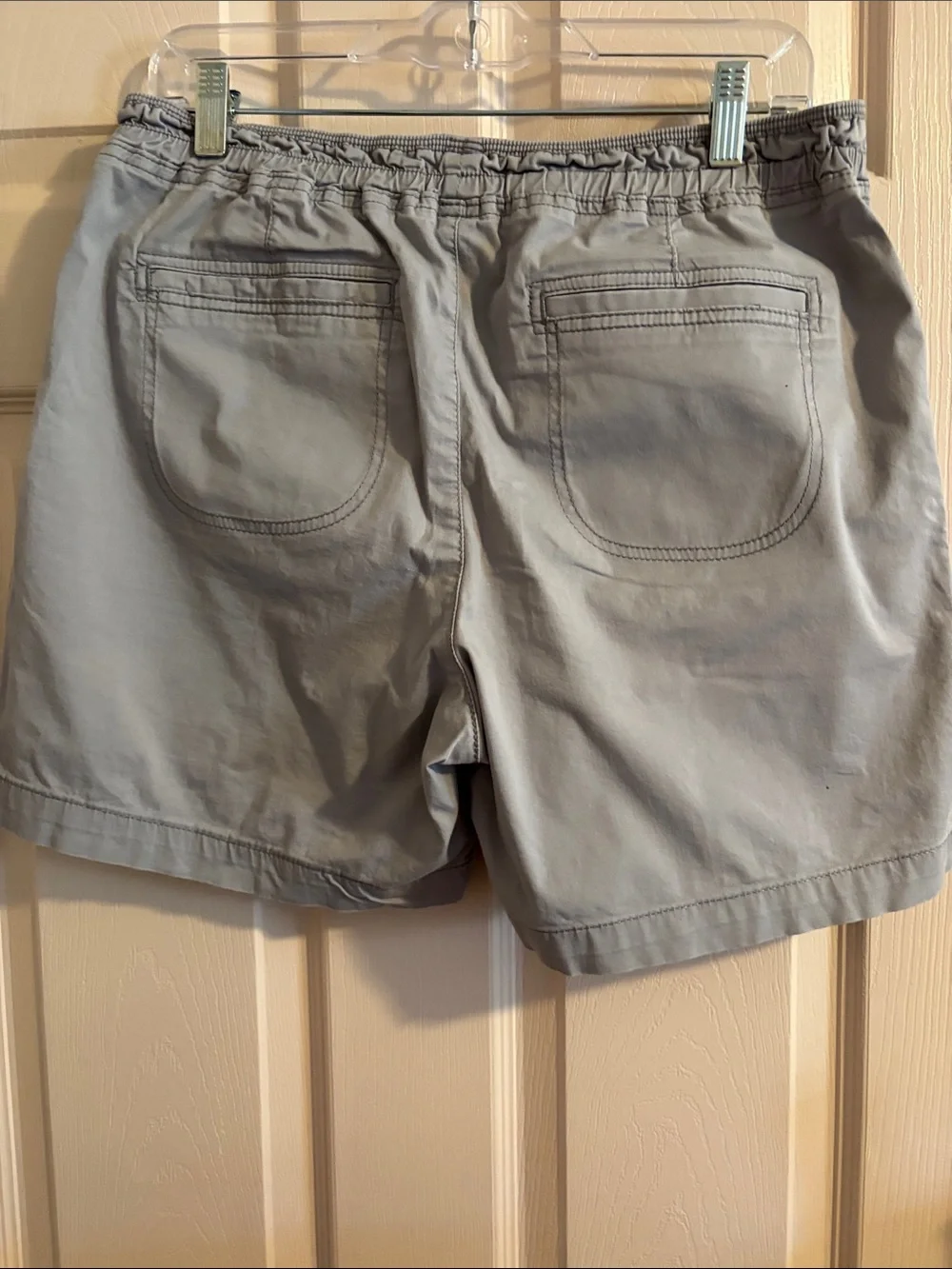 Lee Men's Light Gray Drawstring Cargo Shorts - Picture 2 of 4